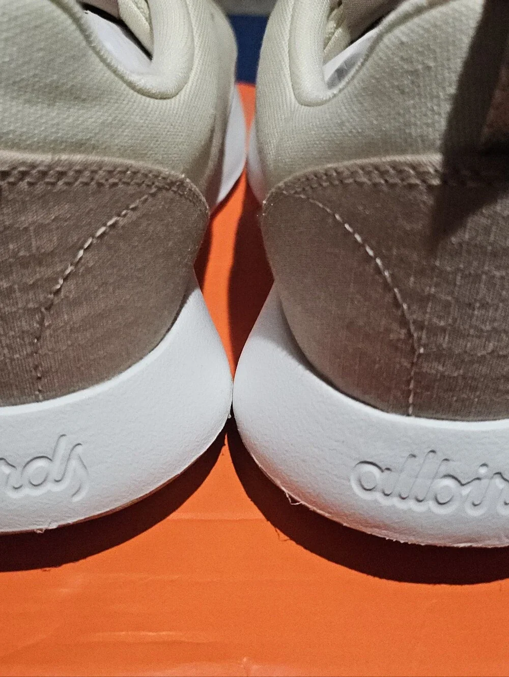 Allbirds Men’s Casual Trainer in Cream and Taupe